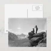 Cowboys op een bergkam briefkaart (Voorkant / Achterkant)