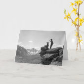 Cowboys op een bergkam kaart (Gele Bloem)