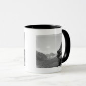 Cowboys op een bergkam mok (Voorkant rechts)