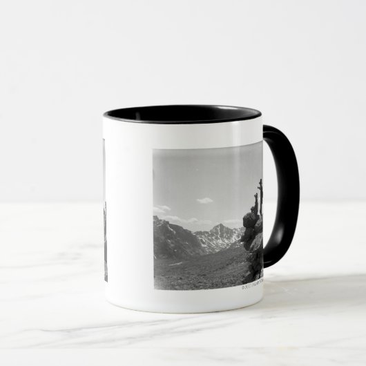 Cowboys op een bergkam mok (Voorkant rechts)