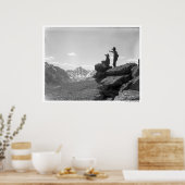 Cowboys op een bergkam poster (Keuken)