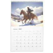 Cowboys op paarden kalender (Jan 2027)