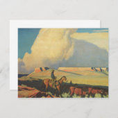 cowboys, open bereik door Maynard Dixon (Voorkant / Achterkant)