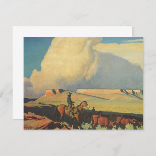  cowboys, open bereik door Maynard Dixon (Voorkant / Achterkant)