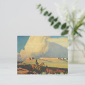  cowboys, open bereik door Maynard Dixon Briefkaart (Staand voorkant)