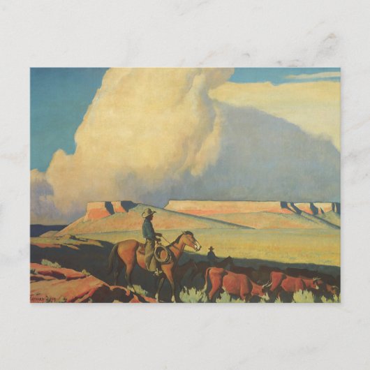  cowboys, open bereik door Maynard Dixon Briefkaart (Voorkant)