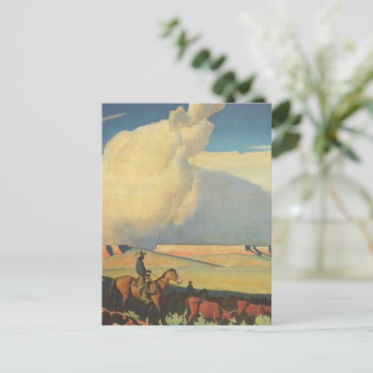  cowboys, open bereik door Maynard Dixon Briefkaart (Staand voorkant)