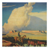 cowboys, open bereik door Maynard Dixon Poster (Voorkant)