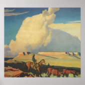  cowboys, open bereik door Maynard Dixon Poster (Voorkant)