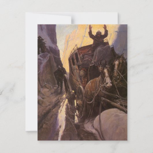  cowboys, opgesloten in Canyon door NC Wyeth (Voorkant)