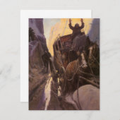  cowboys, opgesloten in Canyon door NC Wyeth (Voorkant / Achterkant)