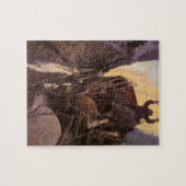  cowboys, opgesloten in Canyon door NC Wyeth Legpuzzel (Horizontaal)