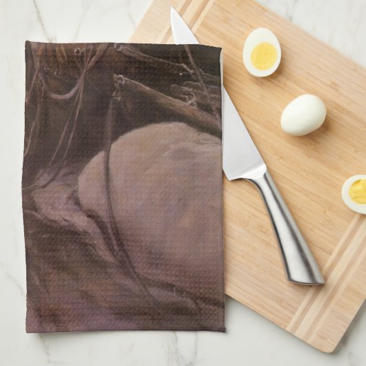  cowboys, opgesloten in Canyon door NC Wyeth Theedoek (Quarter Fold)