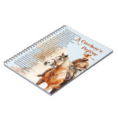Cowboy's Prayer Western Christelijk Religious Hors Notitieboek (Linkerzijde)