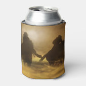 Cowboys Racing the Sunset Surreal Blikjeskoeler (Blikje Voorkant)