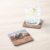 Cowboys roping a steer, 1897 (olie op doek) drankjes onderzetter (Rechterzijde)