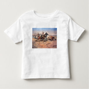 Cowboys roping a steer, 1897 (olie op doek) kinder shirts