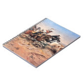 Cowboys roping a steer, 1897 (olie op doek) notitieboek (Linkerzijde)