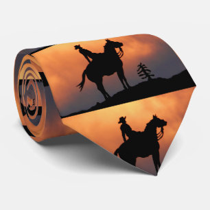 Cowboy's Silhouette Stropdas