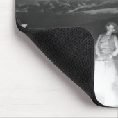 Cowboys spelen en zingen rond een kampvuur muismat (Hoek)