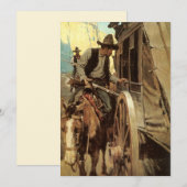 cowboys The Admirable Outlaw by NC Wyeth (Voorkant / Achterkant)