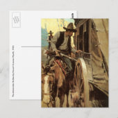 cowboys The Admirable Outlaw by NC Wyeth Briefkaart (Voorkant / Achterkant)