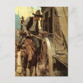  cowboys The Admirable Outlaw by NC Wyeth Briefkaart (Voorkant)