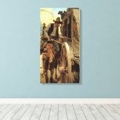 cowboys The Admirable Outlaw by NC Wyeth Canvas Afdruk (Insitu (Houten vloer))