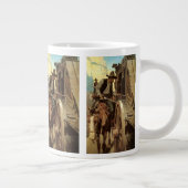  cowboys The Admirable Outlaw by NC Wyeth Grote Koffiekop (Rechts)