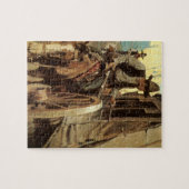  cowboys The Admirable Outlaw by NC Wyeth Legpuzzel (Horizontaal)