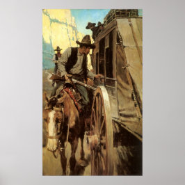  cowboys The Admirable Outlaw by NC Wyeth Poster