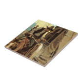  cowboys The Admirable Outlaw by NC Wyeth Tegeltje (Zijkant)