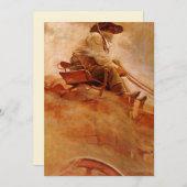  cowboys The Ore Wagon by NC Wyeth (Voorkant / Achterkant)