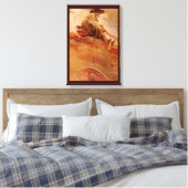 cowboys The Ore Wagon by NC Wyeth Canvas Afdruk (Insitu (Slaapkamer))