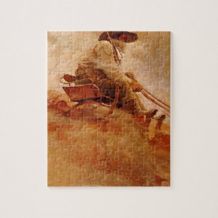  cowboys The Ore Wagon by NC Wyeth Legpuzzel
