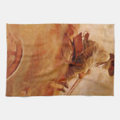  cowboys The Ore Wagon by NC Wyeth Theedoek (Horizontaal)