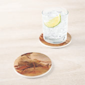  cowboys The Ore Wagon by NC Wyeth Zandsteen Onderzetter (Zijkant)