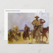 cowboys, The Parkman Outfit by NC Wyeth Briefkaart (Voorkant / Achterkant)