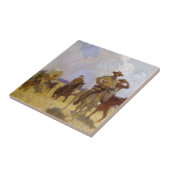  cowboys, The Parkman Outfit by NC Wyeth Tegeltje (Zijkant)
