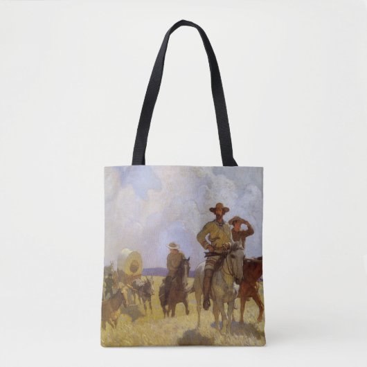  cowboys, The Parkman Outfit by NC Wyeth Tote Bag (Voorkant)