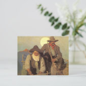 cowboys The Pay Stage by NC Wyeth Briefkaart (Staand voorkant)