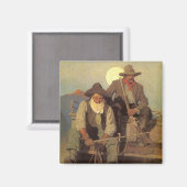  cowboys The Pay Stage by NC Wyeth Magneet (Voorkant / Achterkant)