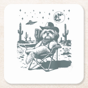 Cowboys UFO Western Kartonnen Onderzetters