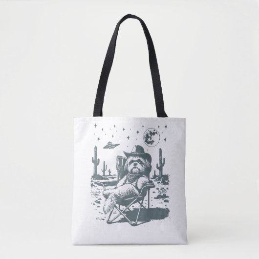 Cowboys UFO Western Tote Bag (Voorkant)