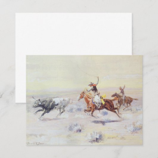 Cowboys van CM Russell uit de Bar-driehoek (Voorkant / Achterkant)