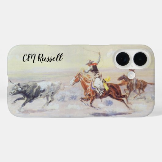 Cowboys van CM Russell uit de Bar-driehoek Case-Mate iPhone Case (Achterkant (horizontaal))