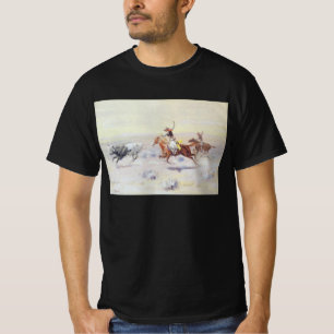 Cowboys van CM Russell uit de Bar-driehoek T-shirt