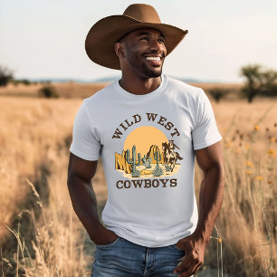 Cowboys van het Wilde Westen T-shirt