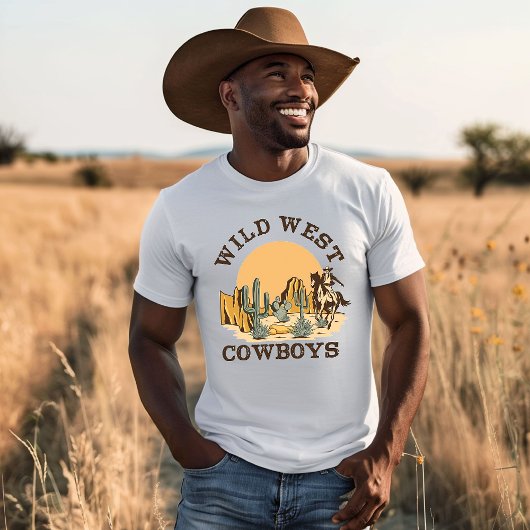 Cowboys van het Wilde Westen T-shirt
