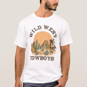 Cowboys van het Wilde Westen T-shirt (Voorkant)